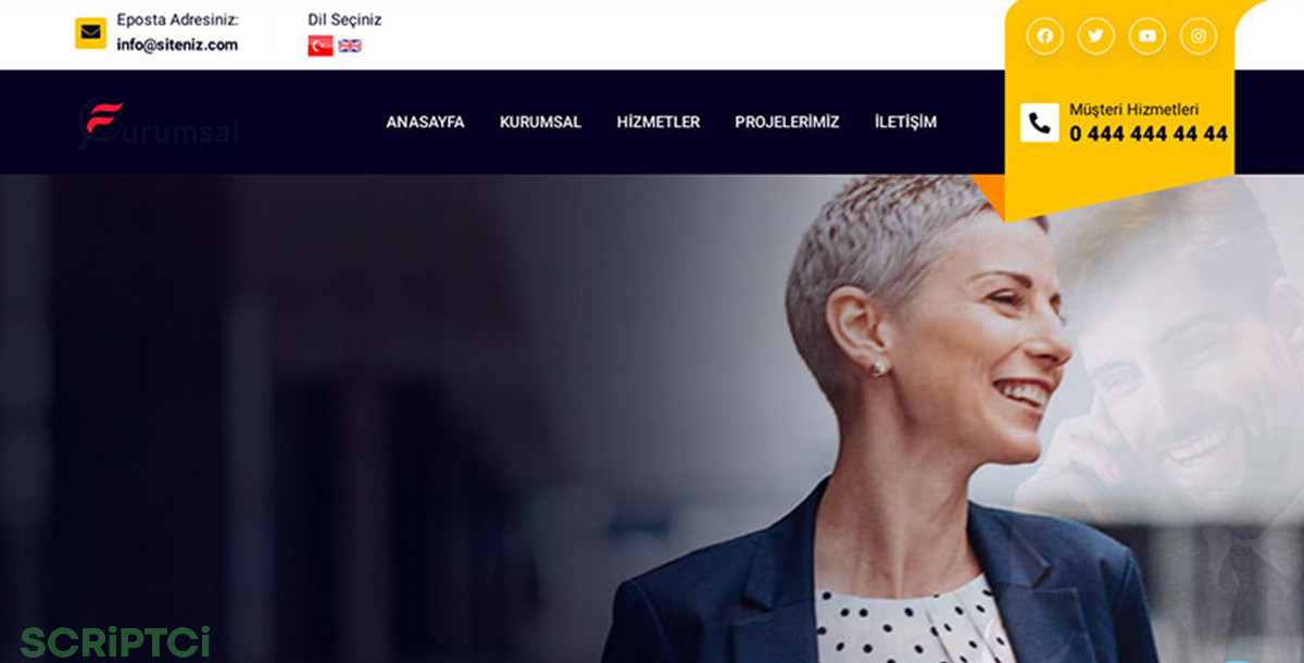 Kurumsal Firma Web Sitesi KF40
