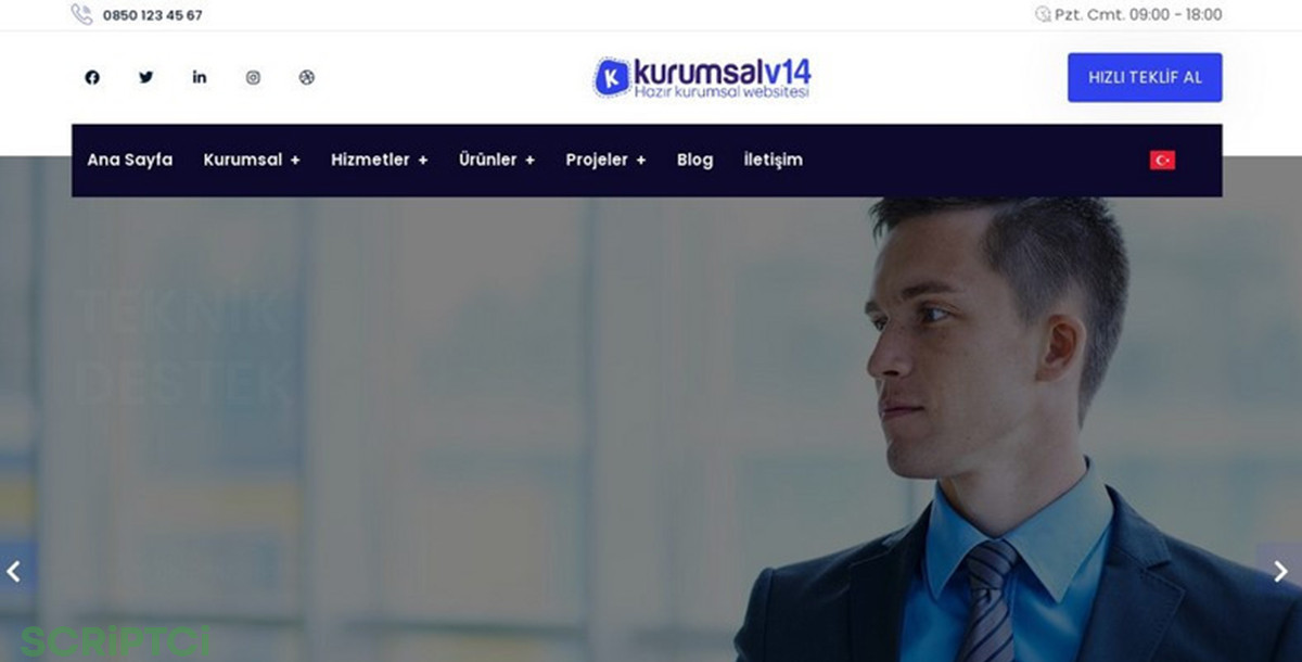 Kurumsal Firma Web Sitesi KF14