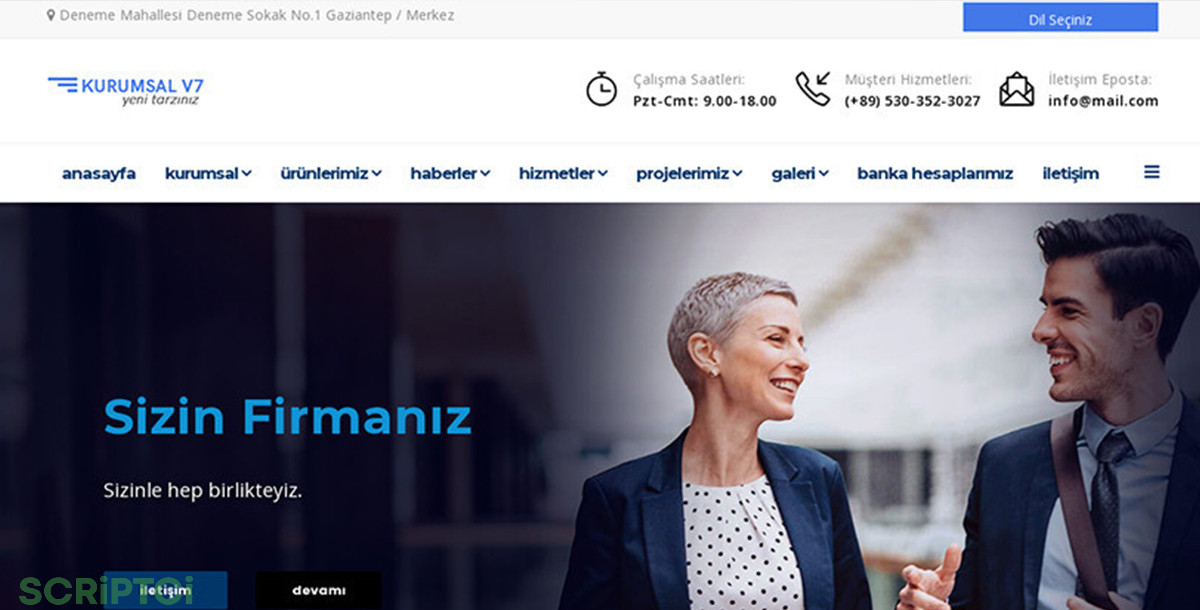Kurumsal Firma Web Sitesi KF20