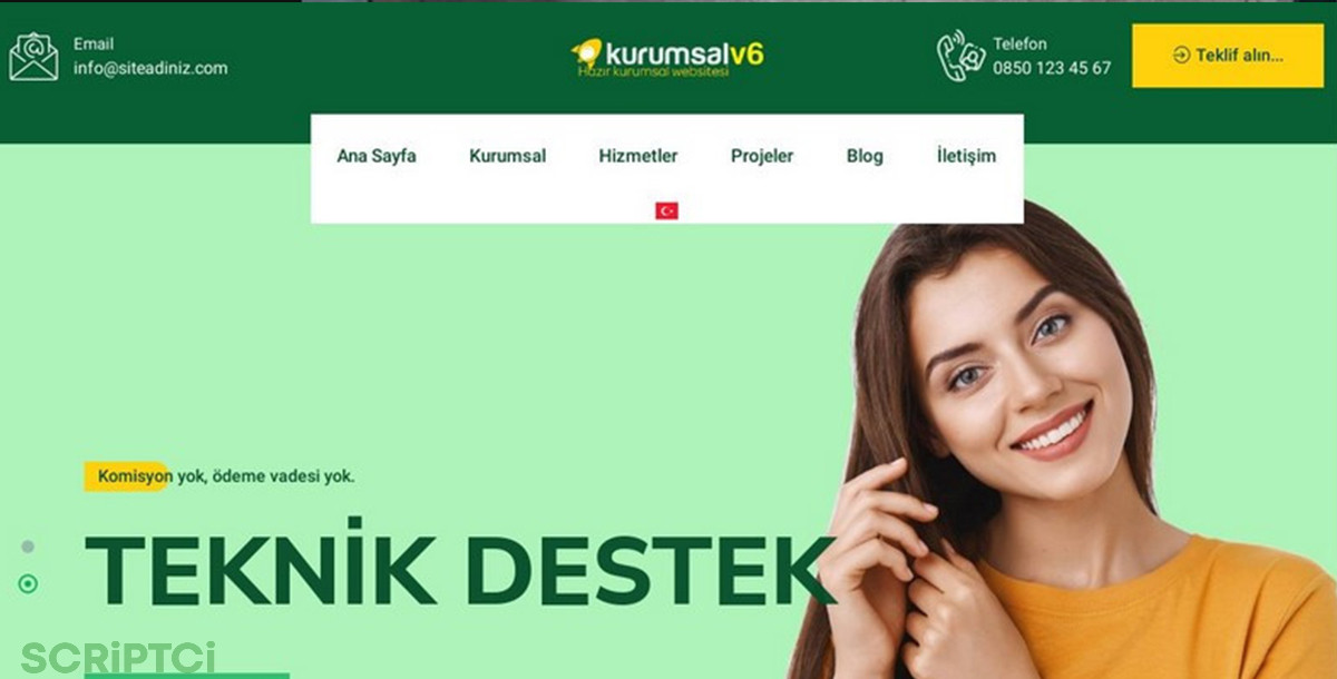 Kurumsal Firma Web Sitesi KF06