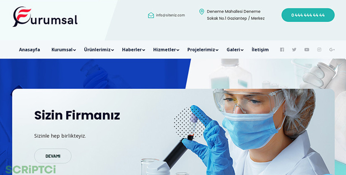 Kurumsal Firma Web Sitesi KF37