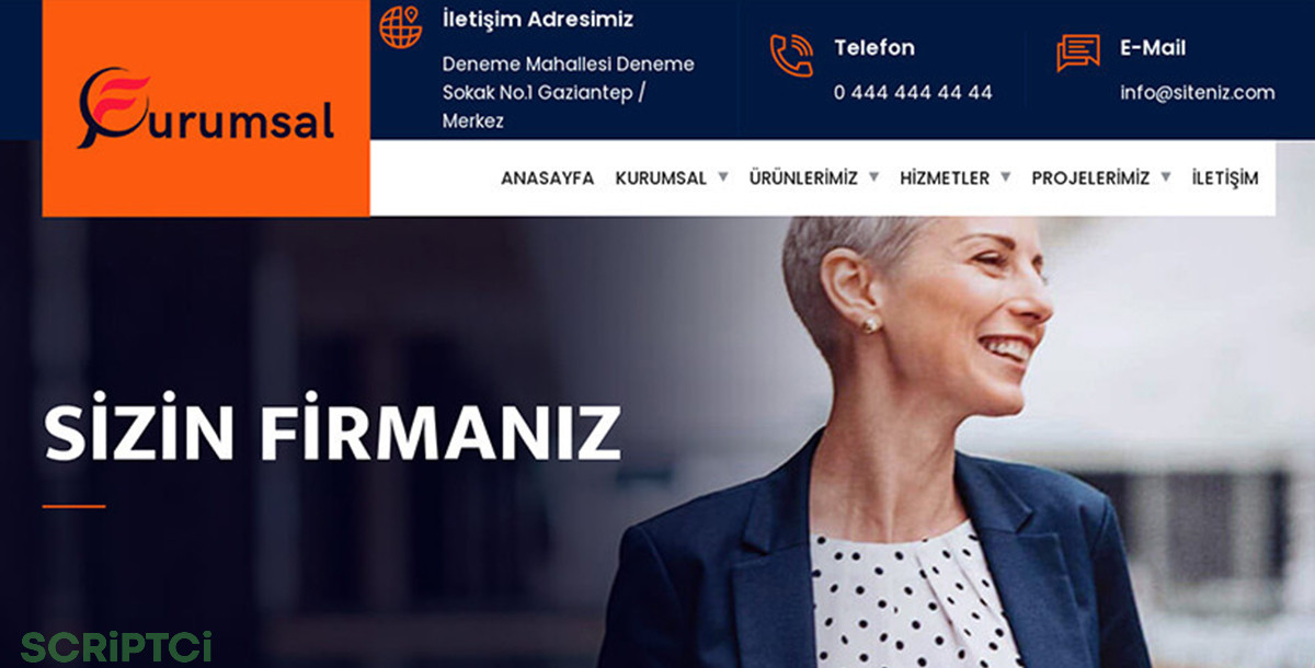 Kurumsal Firma Web Sitesi KF36
