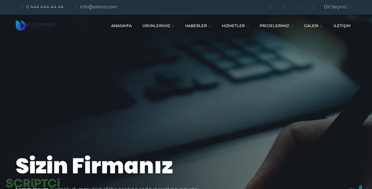 Kurumsal Firma Web Sitesi KF31
