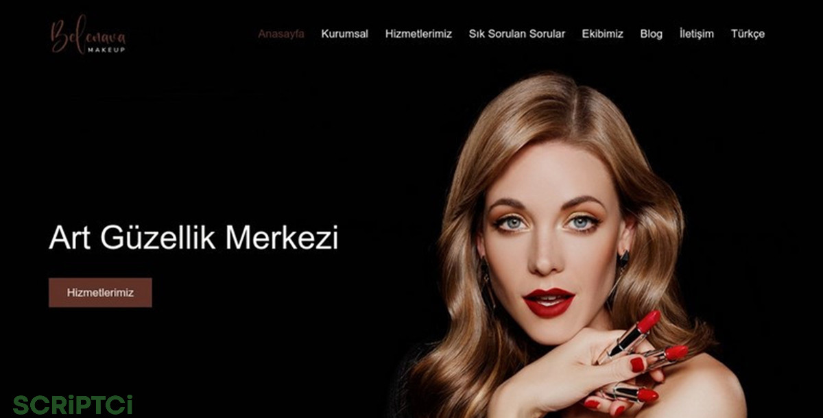 Güzellik Merkezi Web Sitesi GM07