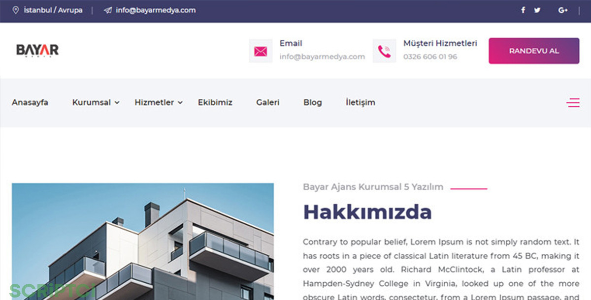 Kurumsal Firma Web Sitesi KF44