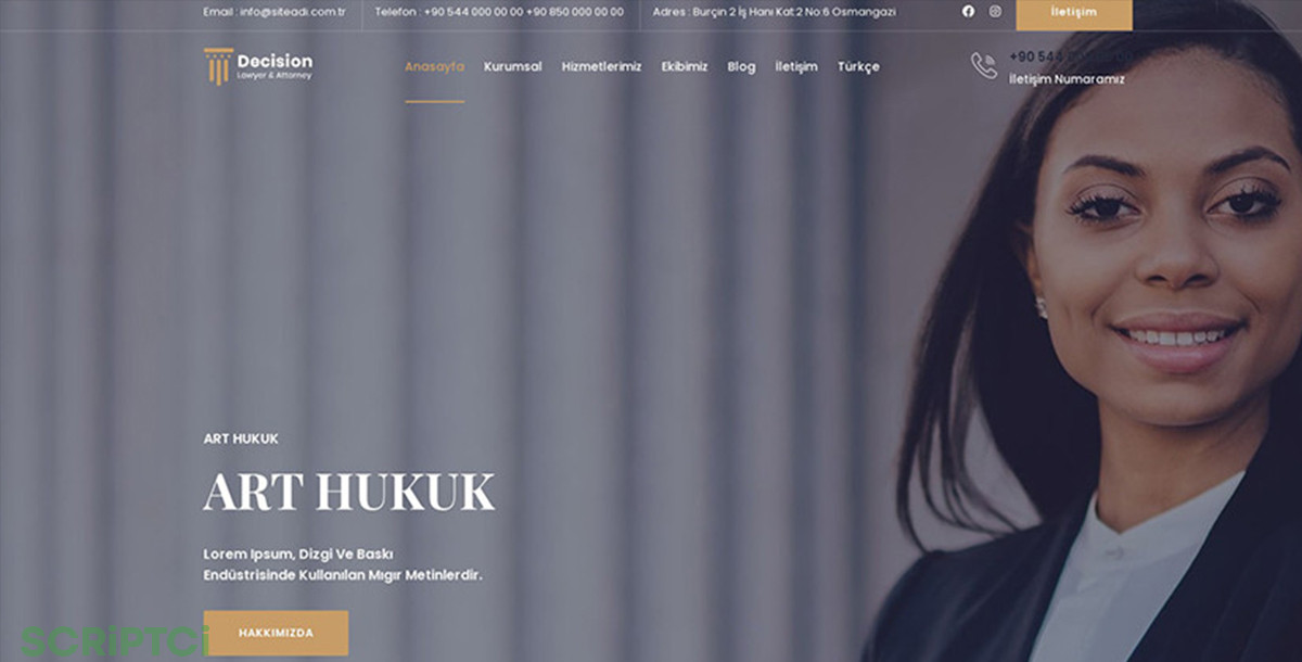Hukuk Bürosu Web Sitesi H03