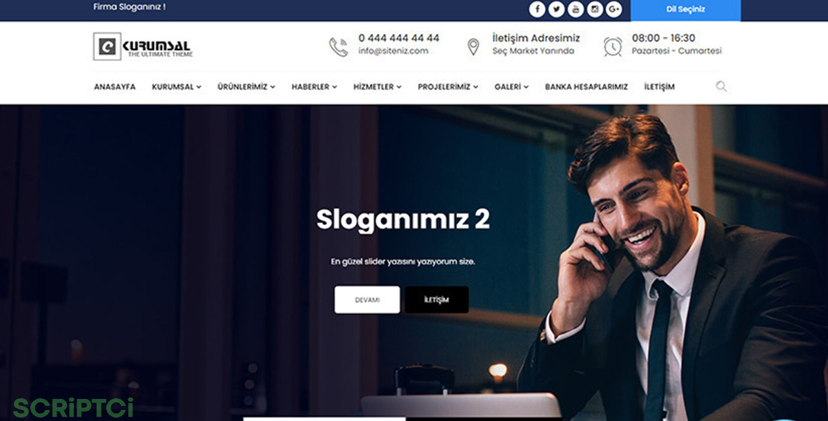 Kurumsal Firma Web Sitesi KF18