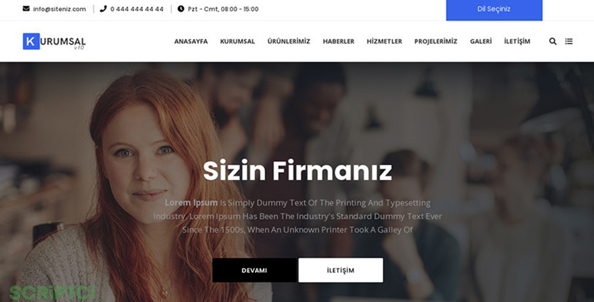 Kurumsal Firma Web Sitesi KF22