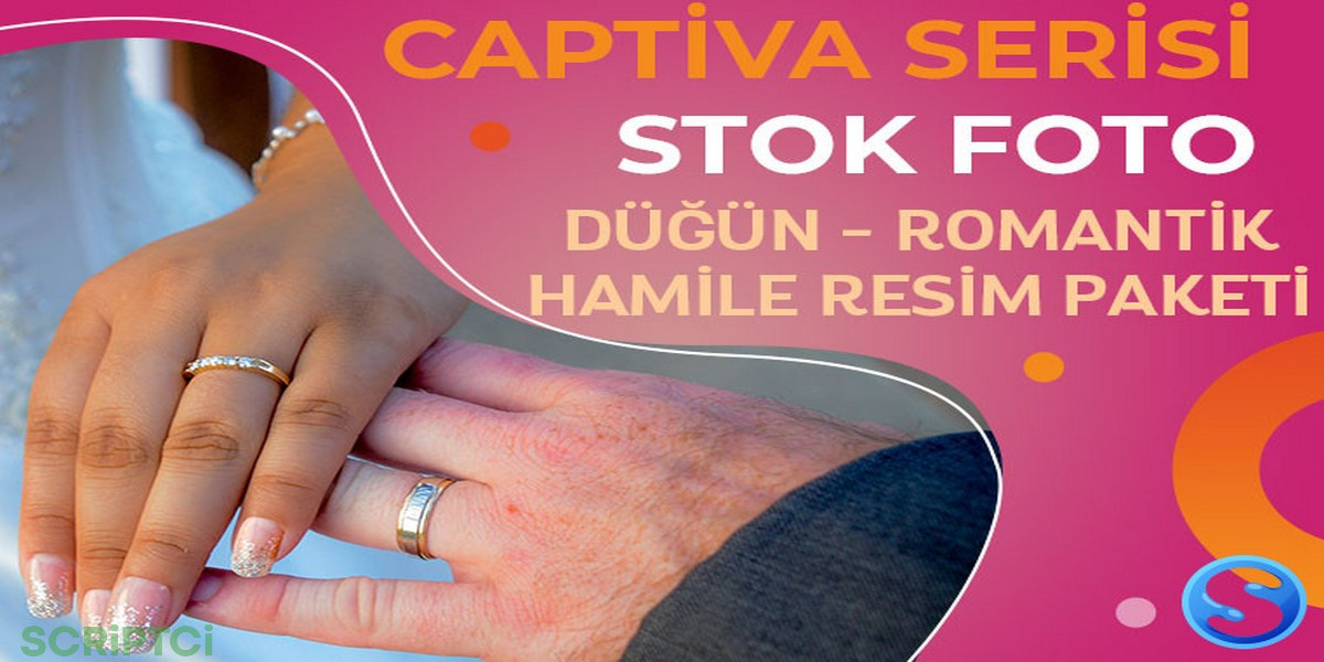 Captiva Serisi - Düğün Romantik Hamile Bayan Resim Paketi