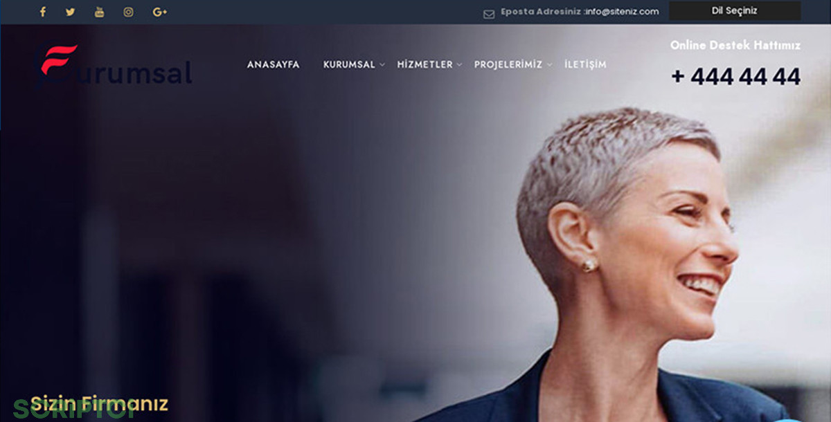 Kurumsal Firma Web Sitesi KF35