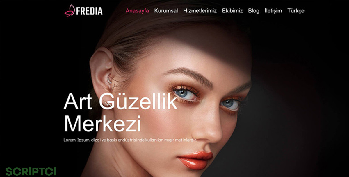 Güzellik Merkezi Web Sitesi (Açık Mod) GM01