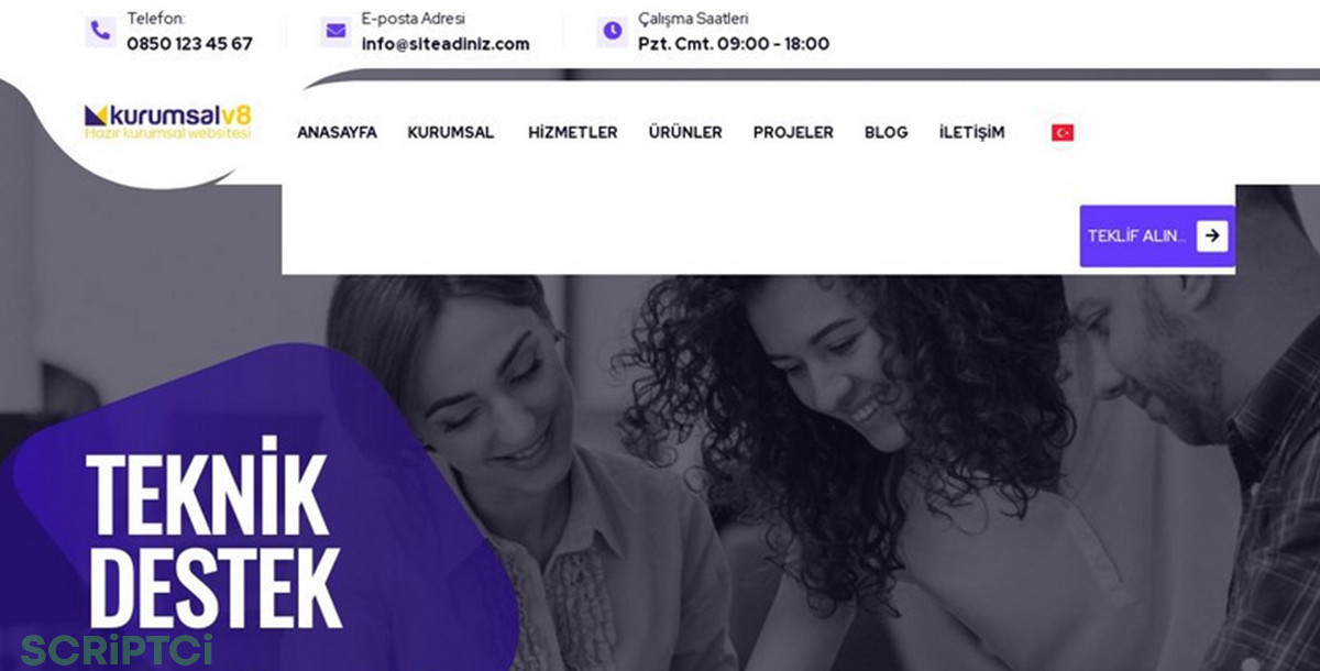 Kurumsal Firma Web Sitesi KF08
