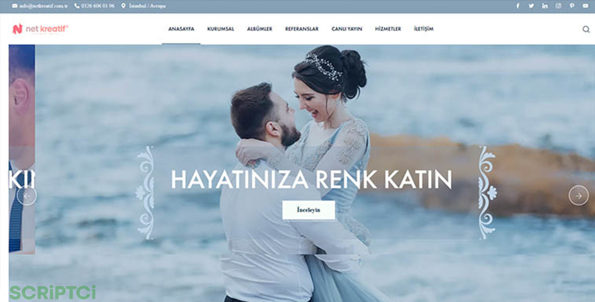 Fotoğrafçı Web Sitesi F02
