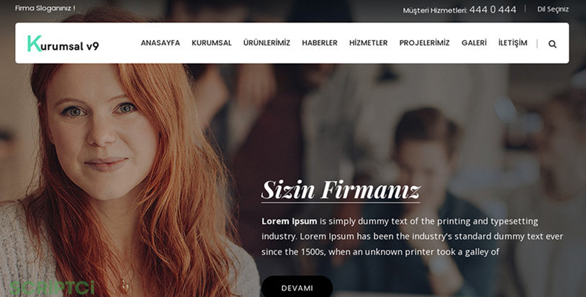 Kurumsal Firma Web Sitesi KF21