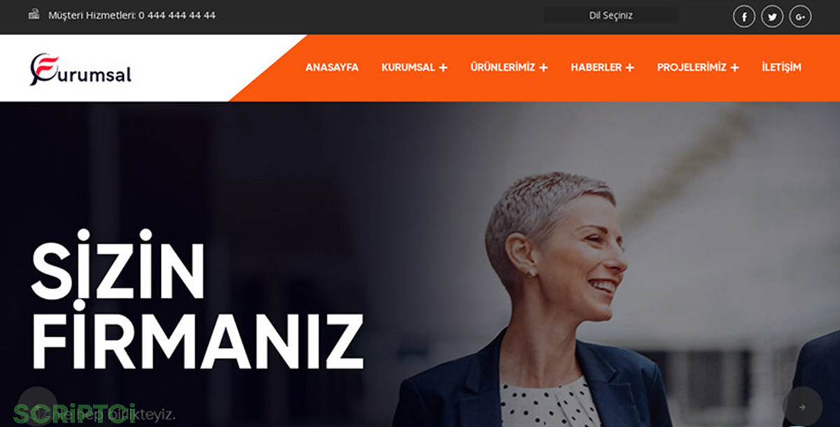 Kurumsal Firma Web Sitesi KF41