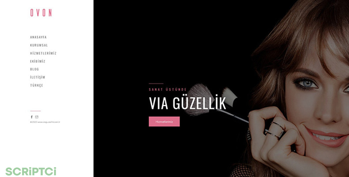 Güzellik Merkezi Web Sitesi GM05