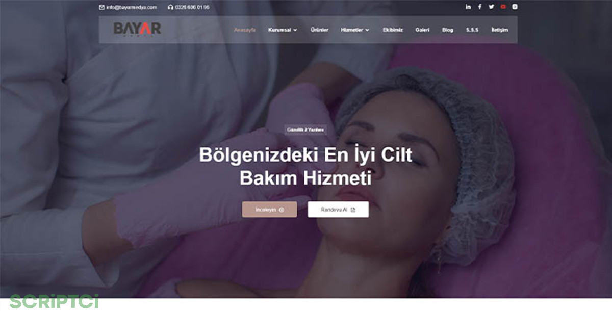 Güzellik Merkezi Web Sitesi GM11