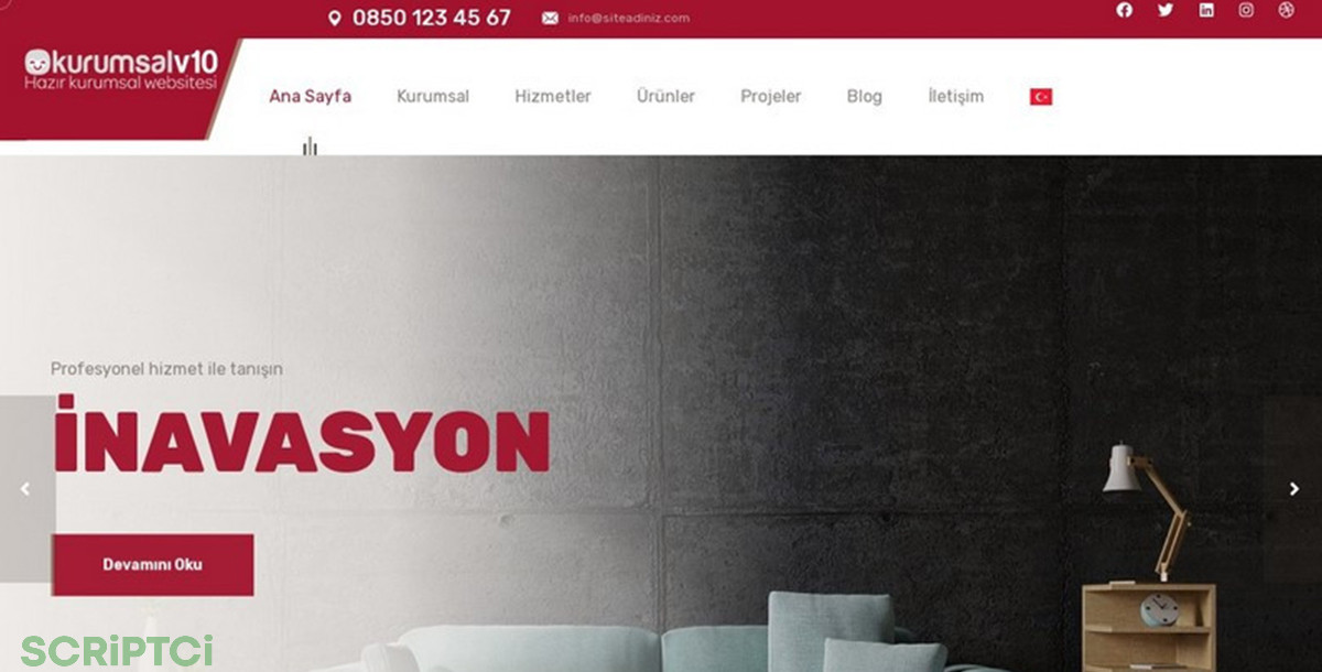 Kurumsal Firma Web Sitesi KF10