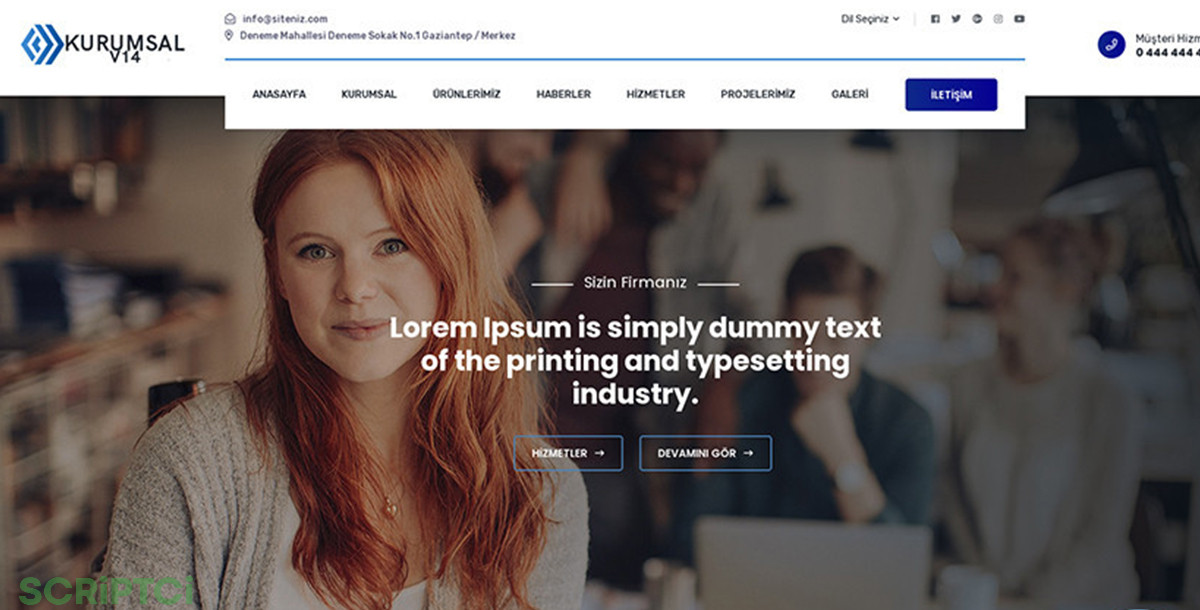 Kurumsal Firma Web Sitesi KF26