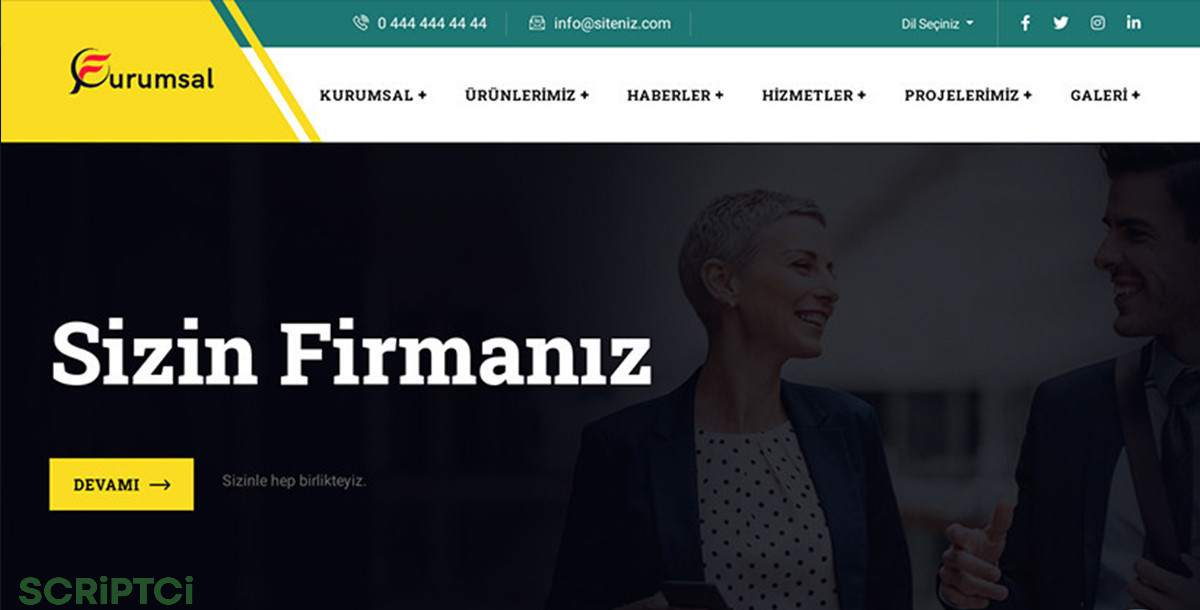 Kurumsal Firma Web Sitesi KF33
