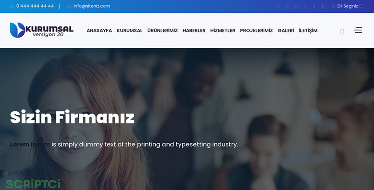 Kurumsal Firma Web Sitesi KF30