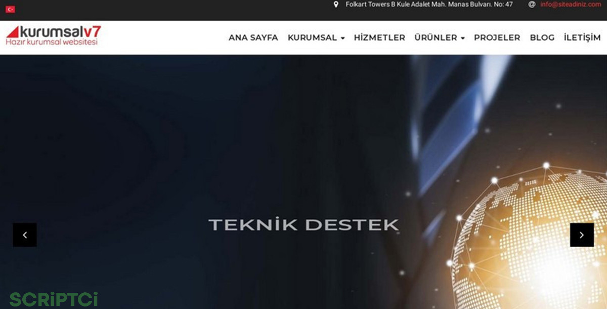 Kurumsal Firma Web Sitesi KF07