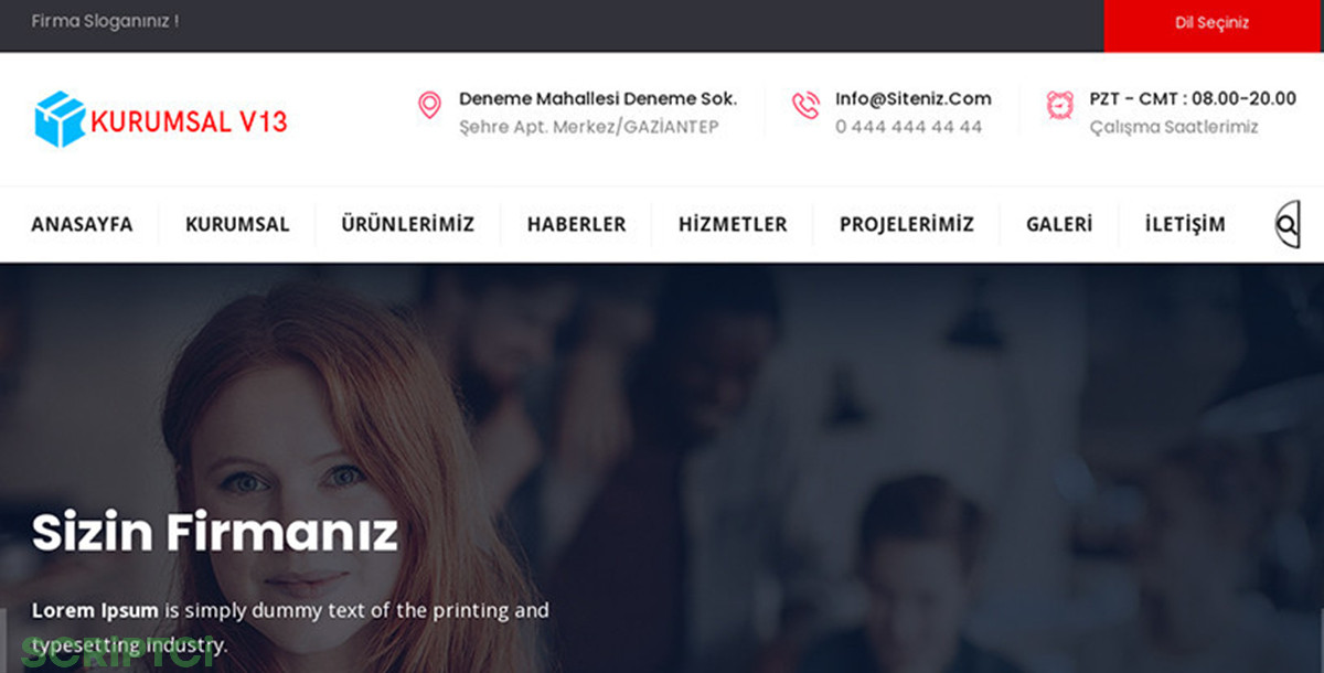 Kurumsal Firma Web Sitesi KF25