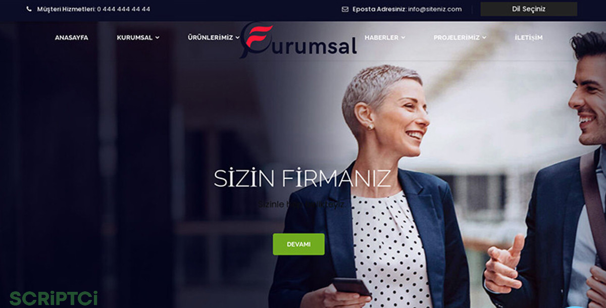 Kurumsal Firma Web Sitesi KF38