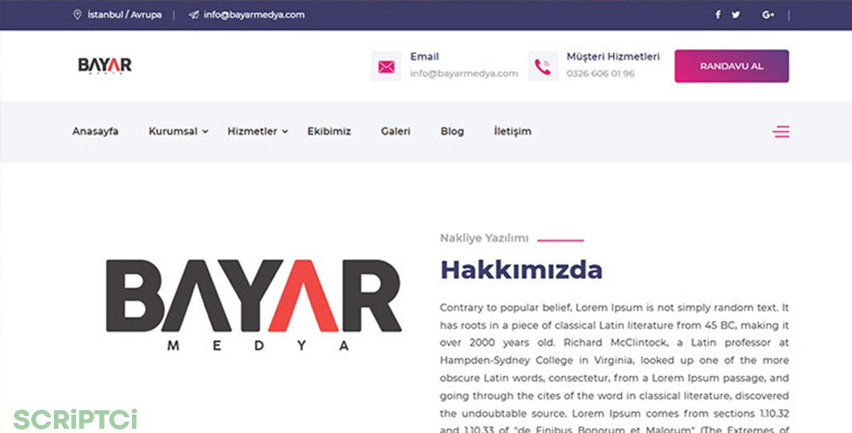 Nakliyat Firması Web Sitesi NF02