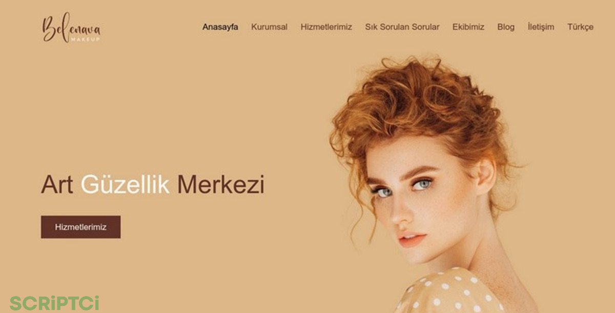Güzellik Merkezi Web Sitesi GM08