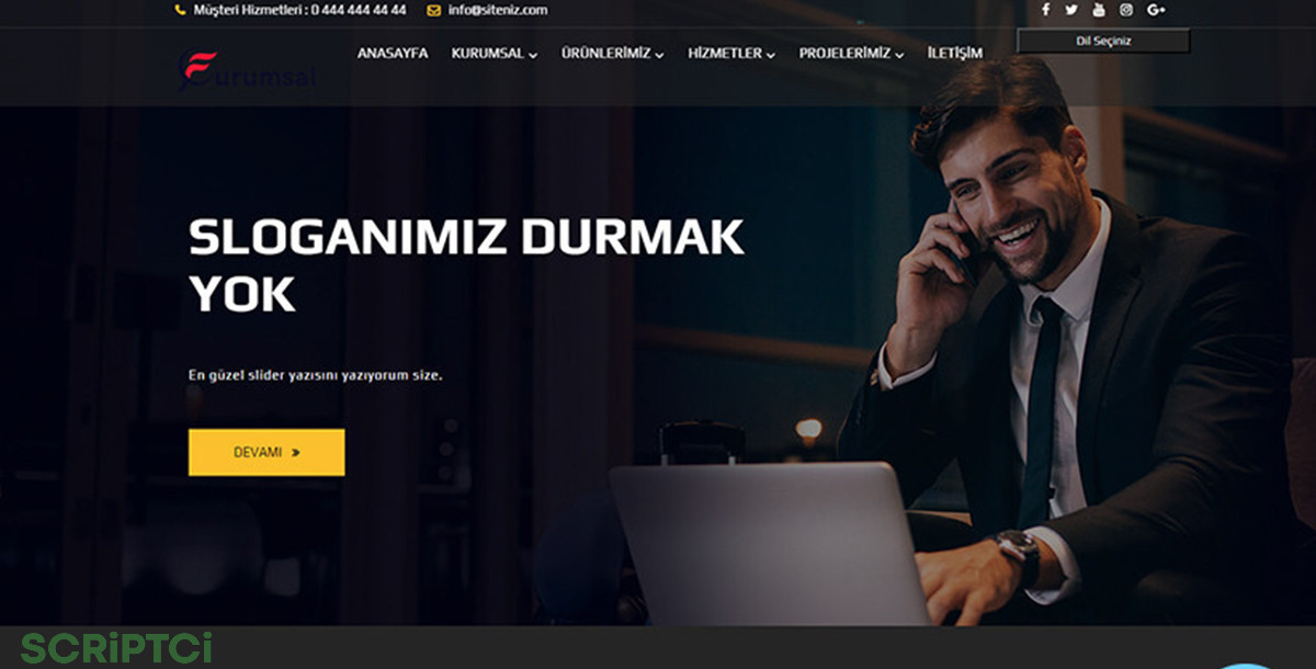 Kurumsal Firma Web Sitesi KF39