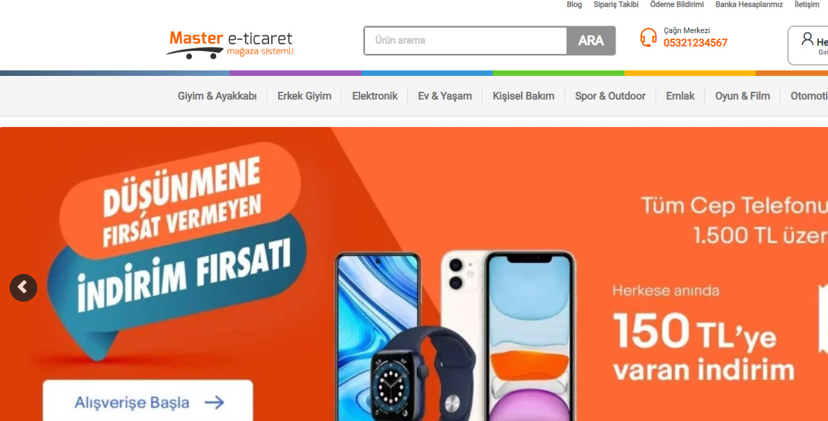 Master E-Ticaret Scripti ET15