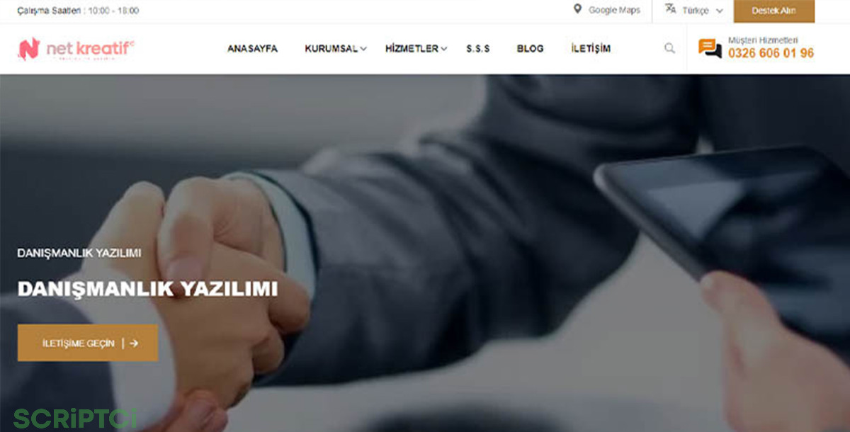 Danışmanlık Sitesi Script DS01